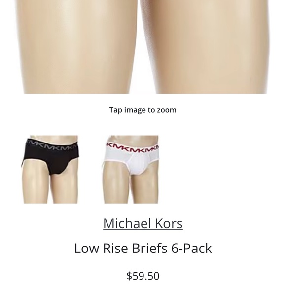 Bundle (2) Of Michael Kors Low Rise Brief And Boxer Briefs. - Picture 14 of 15